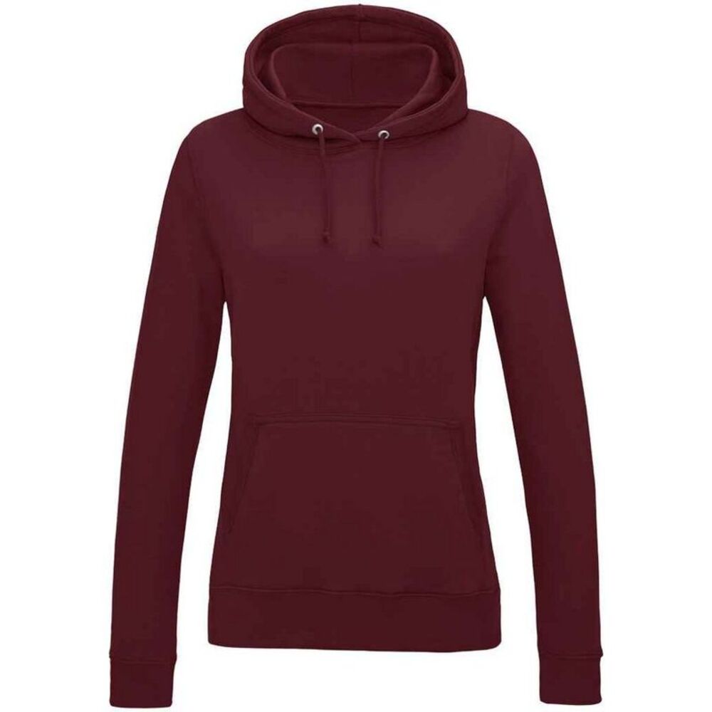 Awdis Womens/Ladies College Hoodie / Burgundy